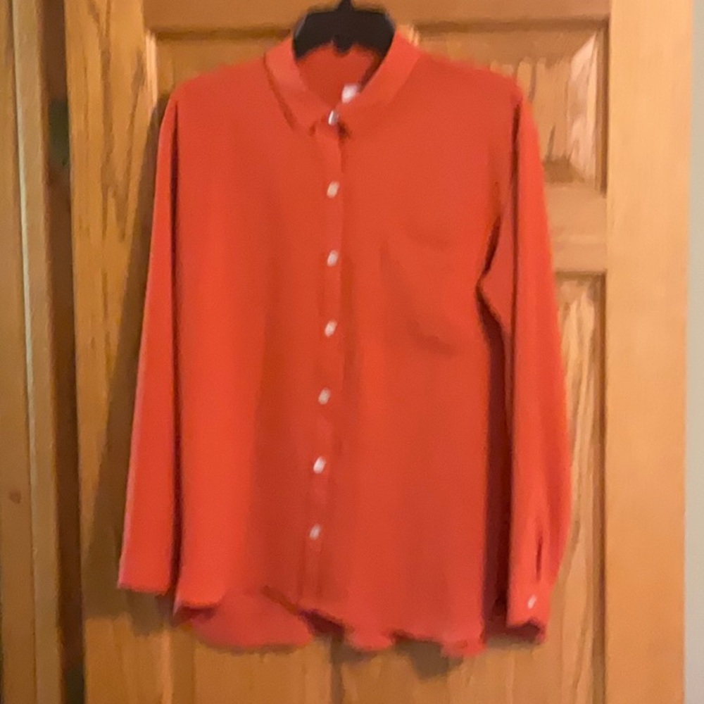 J Jill like new burnt orange blouse